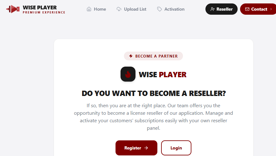 Wiseplayer Reseller Service